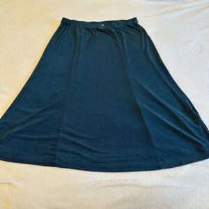 Coldwater Creek Teal  A-Line Skirt